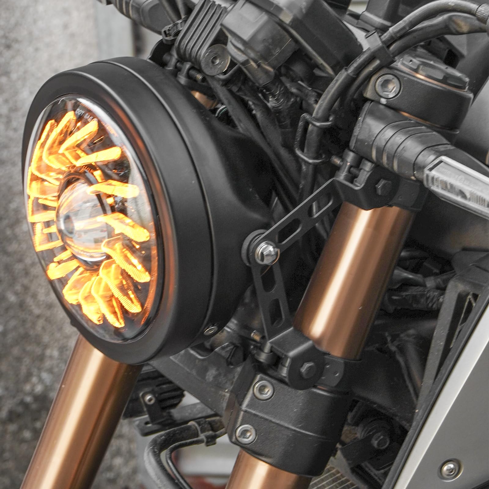 ホンダ　XL250S スピードメーター　ヘッドライトステー Amazon | バイク ヘッドライトステー φ48mm-51mm調節可能 ステンレ